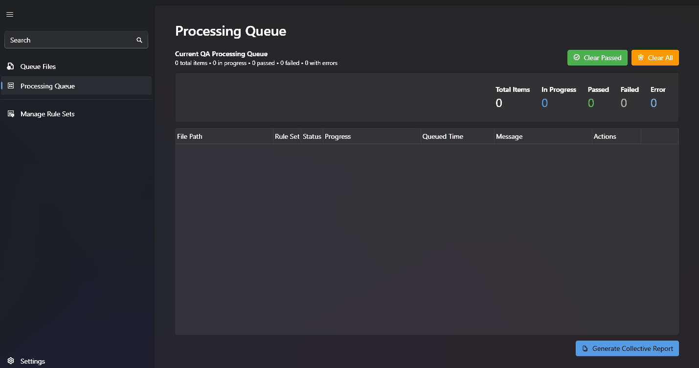 Batch processing demo showing drag and drop file processing